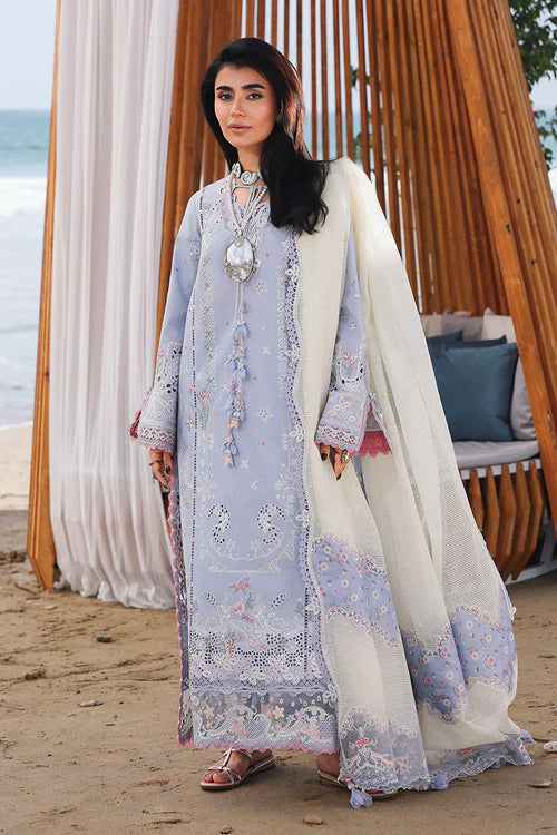 Qalamkar Inspired Lawn Chikankari Luxury Embroidered 3 Piece Dress