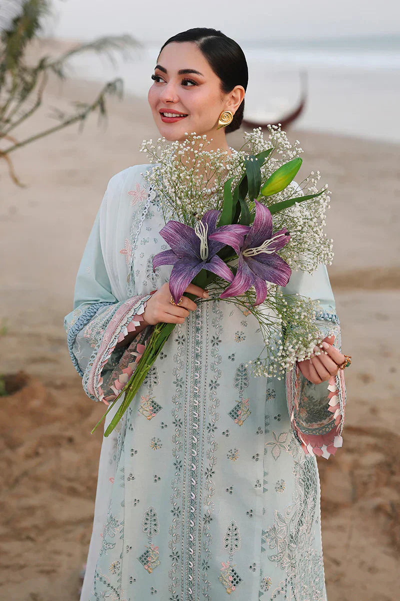 Qalamkar Inspired Lawn Chikankari Luxury Embroidered 3 Piece Dress