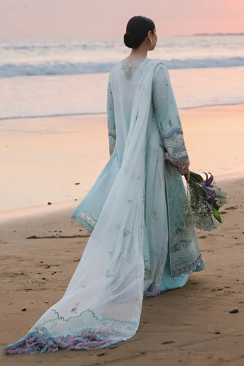 Qalamkar Inspired Lawn Chikankari Luxury Embroidered 3 Piece Dress