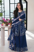 Qalamkar Lawn Luxury Embroidered 3 Piece Dress