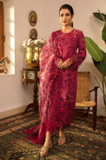 Rang Rasiya Luxury Red Chikankari Embrodiered Lawn 3 Piece Dress