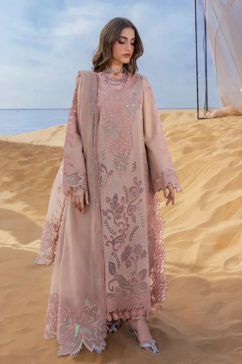Rang Rasiya Lawn Luxury Chikankari Embrodiered 3 Piece Dress