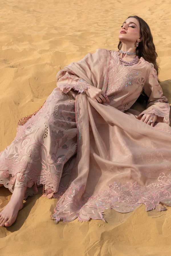 Rang Rasiya Lawn Luxury Chikankari Embrodiered 3 Piece Dress