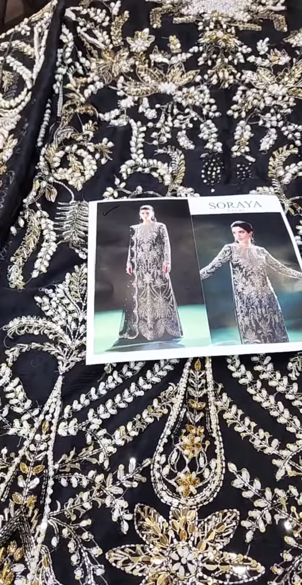 Soraya Organza Eclat Hand Embellished & Embroidered 3 Piece Dress