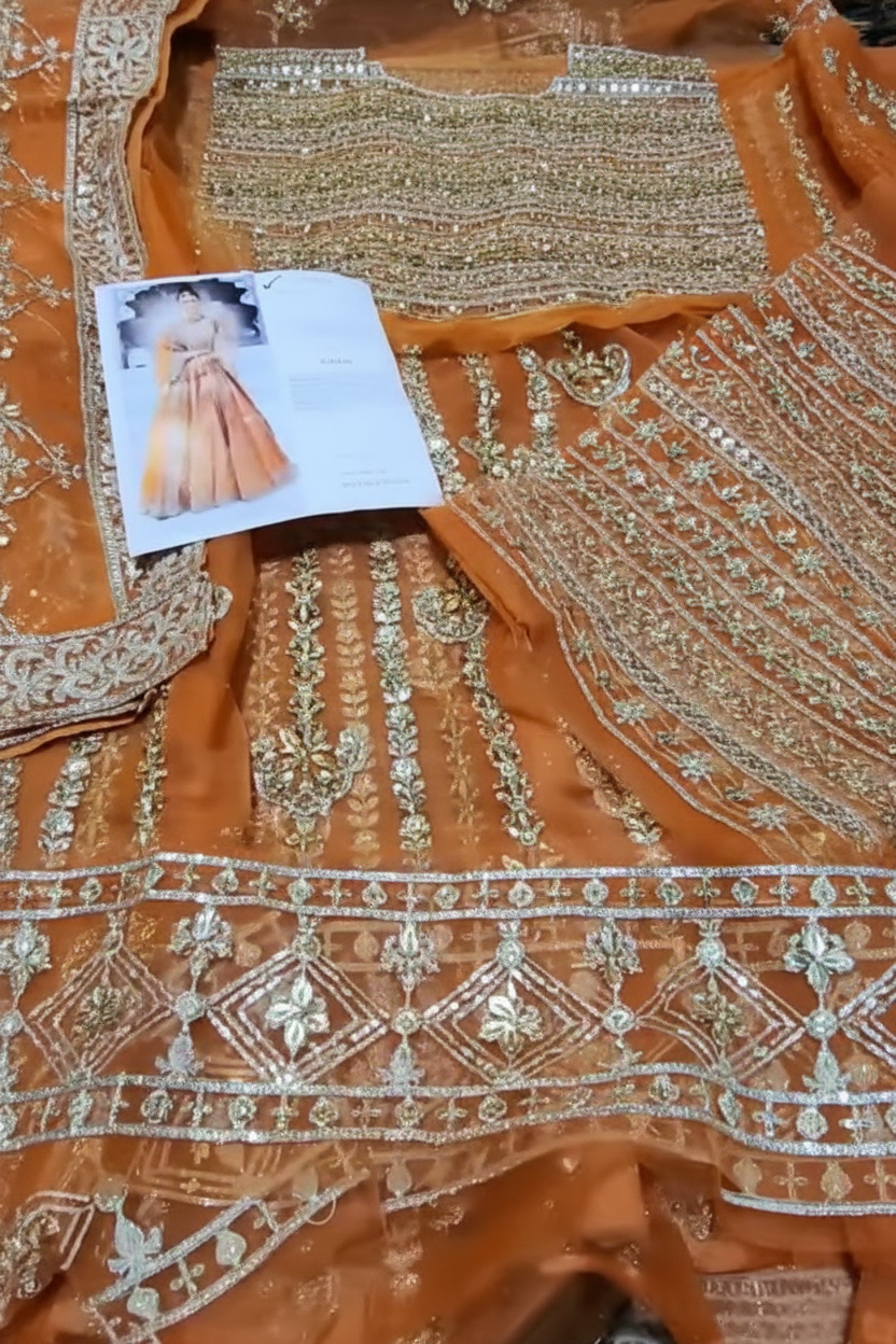 Kanwal Malik - Vistas Of Jaipur KESAR Organza Maxi
