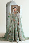 Suffuse ASHAL Inspired Light Pastel Green Organza Hand Embellished & Embrodiered Maxi 1 AVAILABLE ONLY