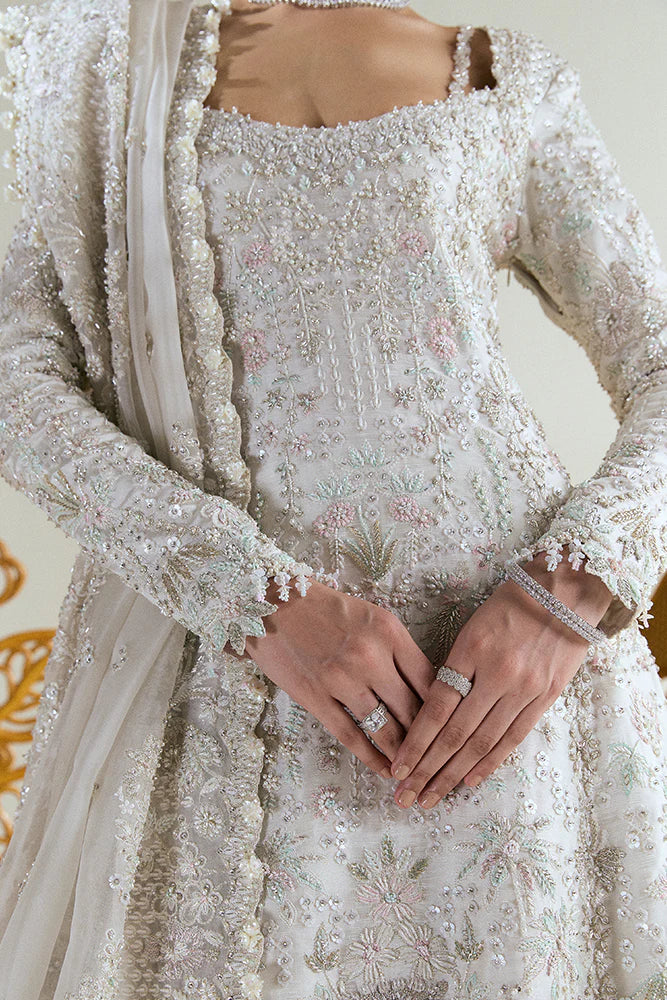 Suffuse SERIYA Inspired Organza Off White Hand Embellished & Embroidered Maxi ONLY 1 AVAILABLE
