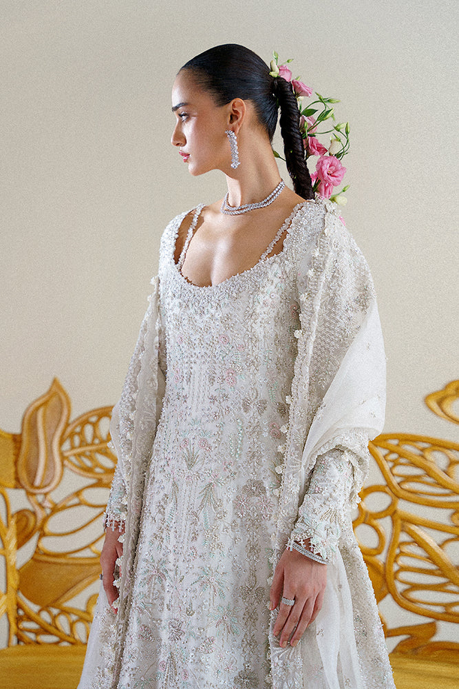 Suffuse SERIYA Inspired Organza Off White Hand Embellished & Embroidered Maxi ONLY 1 AVAILABLE