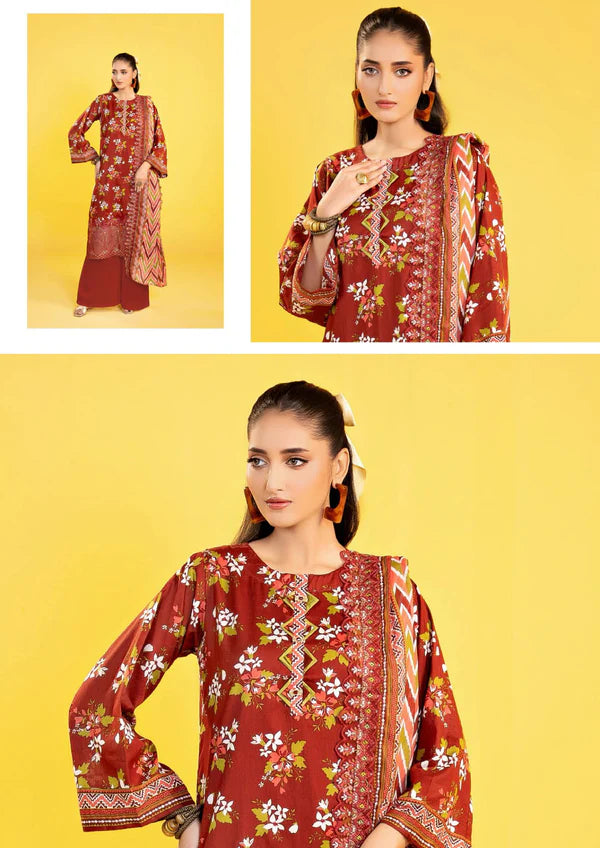 Original Factory Leftover Zesh Lawn Cutwork Embroidered 3 Piece Dress